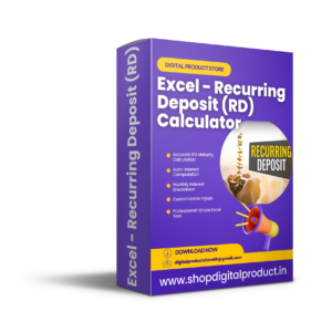 Excel - Recurring Deposit (RD) Calculator