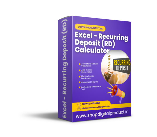 Excel - Recurring Deposit (RD) Calculator