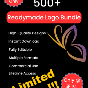 🎨 500+ Ready-Made Logos